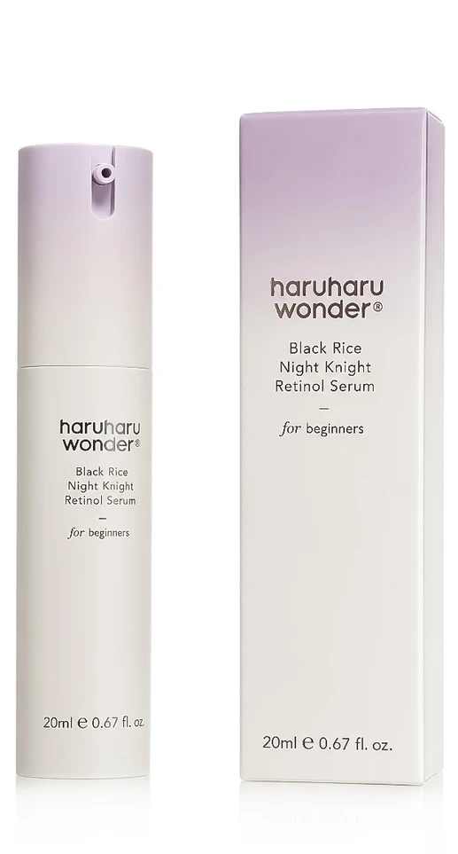 HaruHaru Wonder Juodas Rice Night Knight Retinol Serum naktinis veido serumas su retinoliu, 20 ml