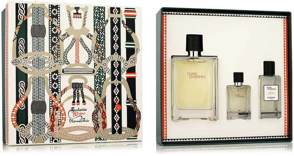 Terre DHermes Eau De Toilette Purškiklis 100ml rinkinys vyrams 3 vnt