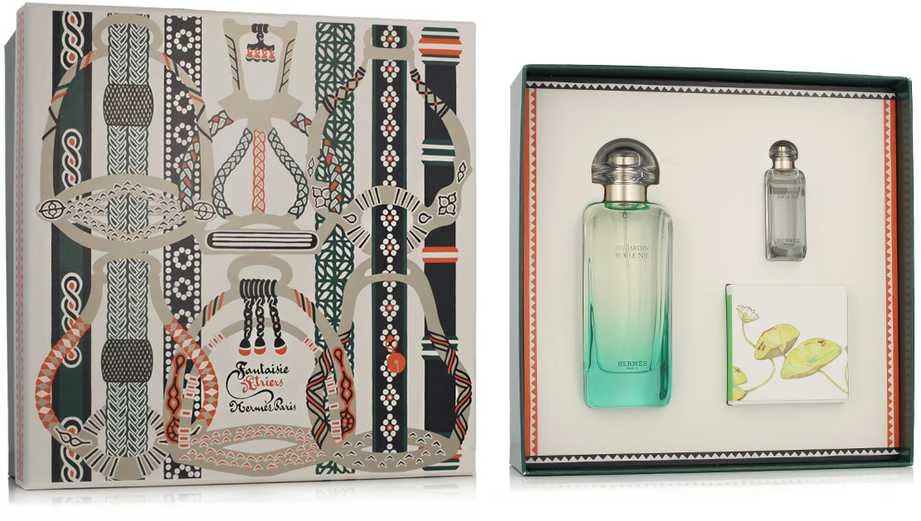 Hermes Un Jardin Sur Le Nil EDT rinkinys Unisex (EDT 100 ml + EDT 7,5 ml + parfumuotas muilas 50 g)
