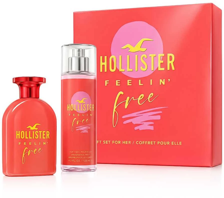 Hollister Feelin' Free EDP rinkinys moterims (EDP 50 ml + Body Mist 125 ml)