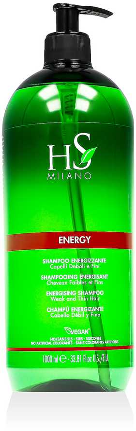HS MILANO ENERGY plaukų šampūnas, 1000 ml