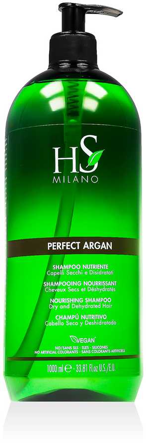 HS MILANO PERFECT ARGAN NOURISHING plaukų šampūnas, 1000 ml