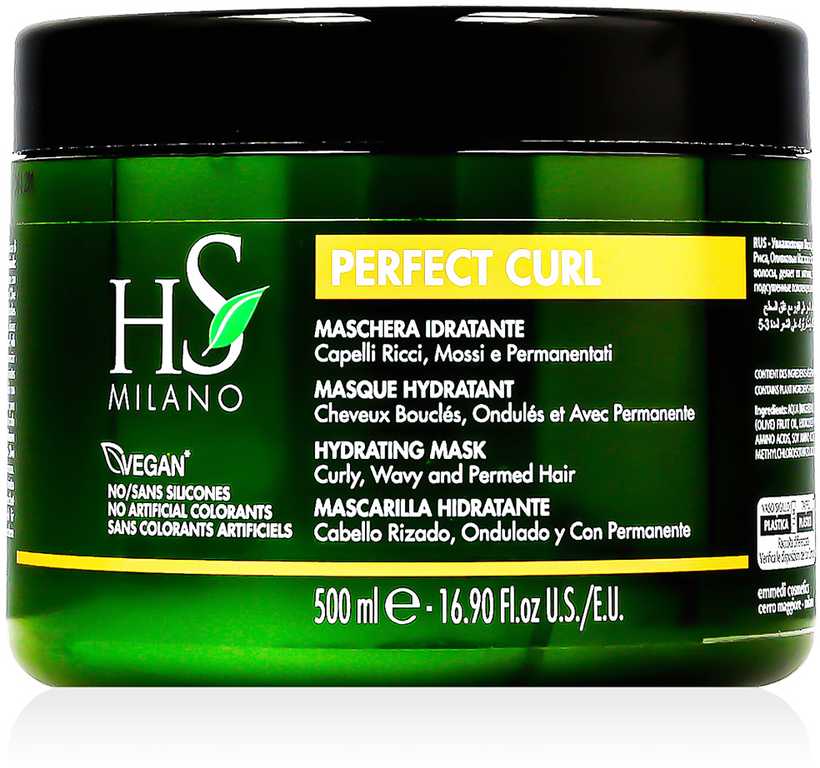 HS MILANO PERFECT CURL HYDRATING plaukų kaukė, 500 ml