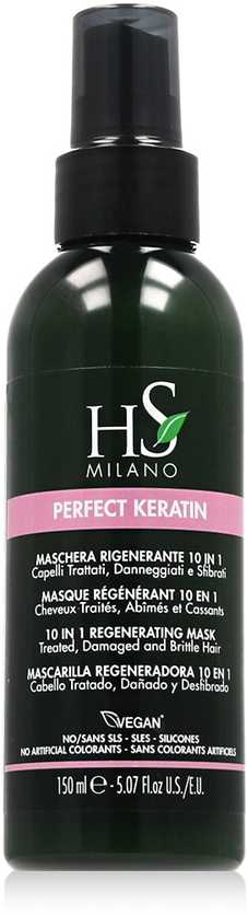 HS MILANO PERFECT KERATIN 10 IN 1 REGENERATING purškiamoji plaukų kaukė, 150 ml