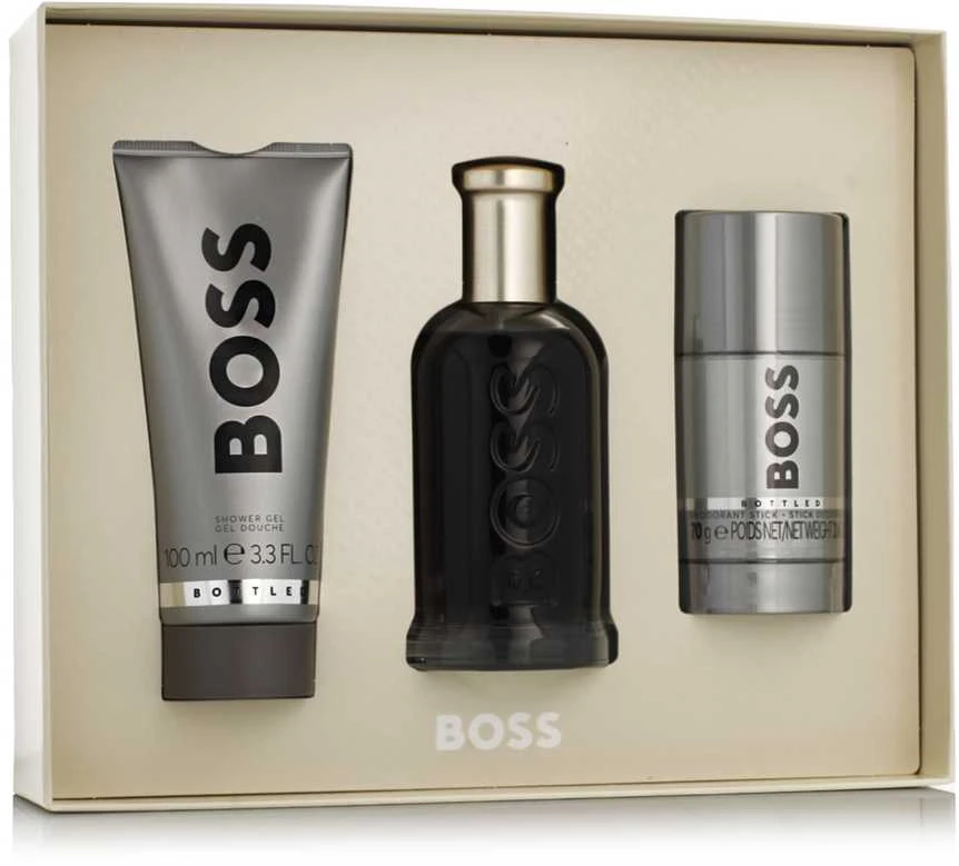 HUGO BOSS Boss Bottled rinkinys vyrams (EDP, 100 ml + dušo želė, 100 ml + dezodorantas, 75 ml)