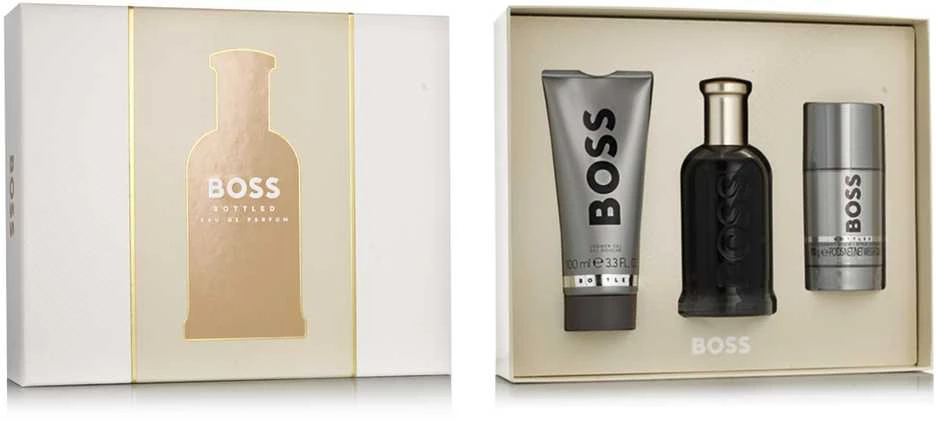 HUGO BOSS Boss Bottled rinkinys vyrams (EDP, 100 ml + dušo želė, 100 ml + dezodorantas, 75 ml)