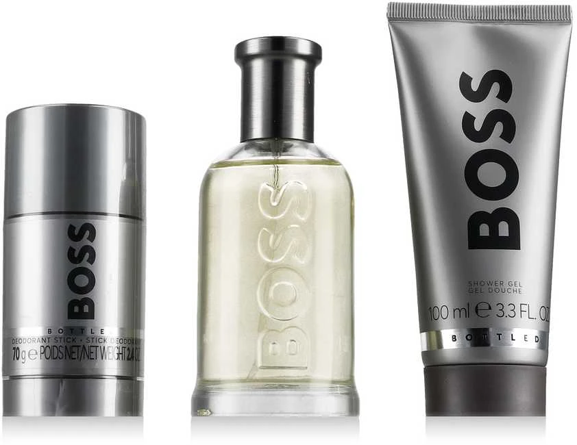 Hugo Boss BOSS Bottled rinkinys vyrams (EDT, 100 ml + dušo želė, 100 ml + pieštukinis dezodorantas, 75 ml)
