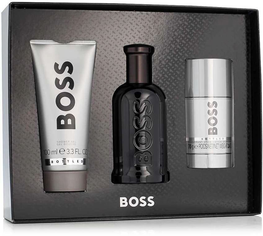 Hugo Boss BOSS Bottled rinkinys vyrams (PP kvepalai, 100 ml + dušo želė, 100 ml + dezodorantas, 75 ml)