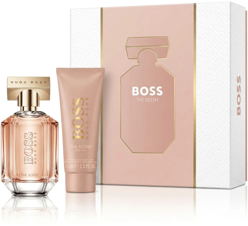 HUGO BOSS Boss The Scent For Her rinkinys moterims (EDP 50 ml + kūno losjonas 75 ml)