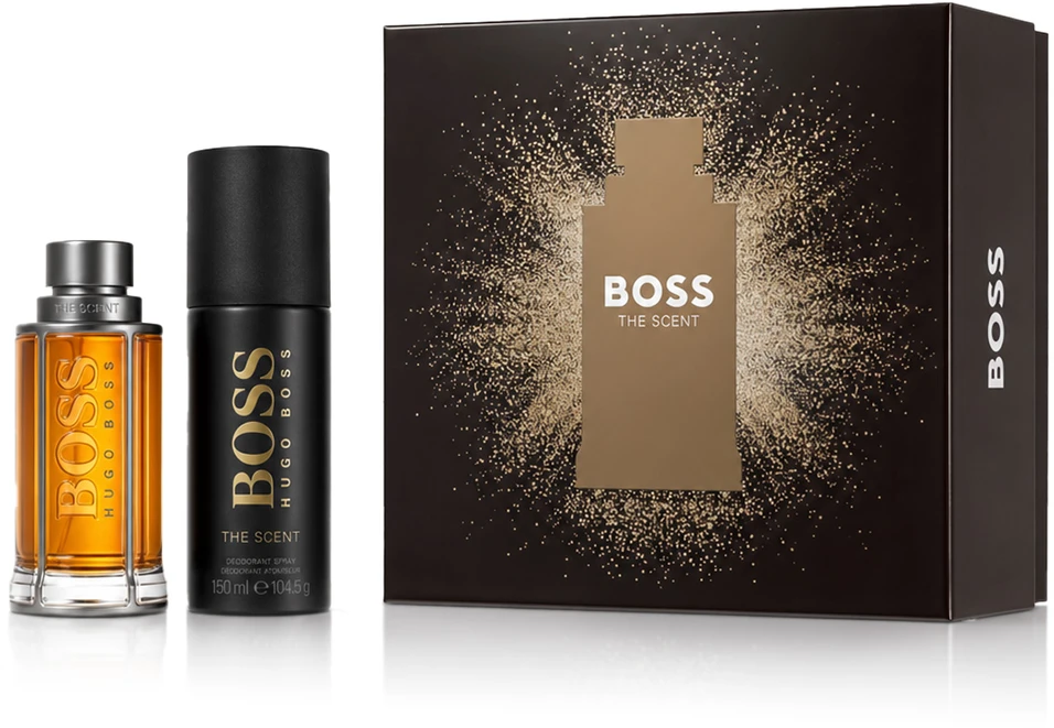 HUGO BOSS BOSS The Scent Christmas Gift Set rinkinys vyrams (EDT, 50 ml + dezodorantas, 150 ml)
