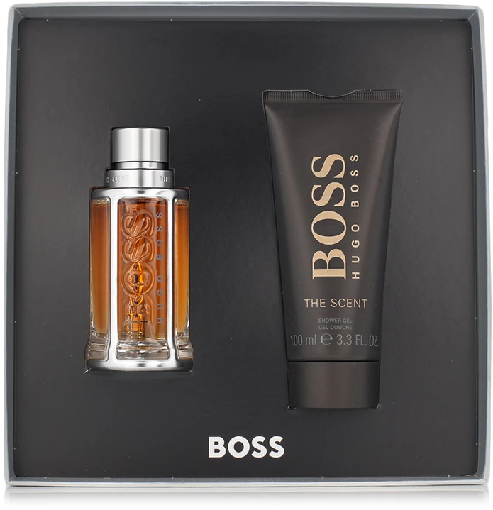 Hugo Boss Boss The Scent vyriškas tualetinis vanduo 50 ml + purškiamas gelis 100 ml dovanų rinkinys