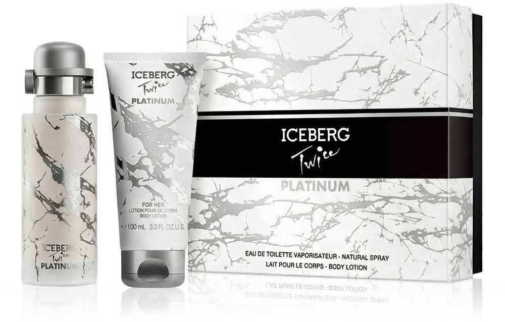 Iceberg Twice Platinum rinkinys moterims (EDT, 125 ml + kūno losjonas, 100 ml)