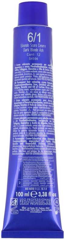 Inebrya Color ASH Hair Coloring Kreminis - Professional cream hair color 100 ml