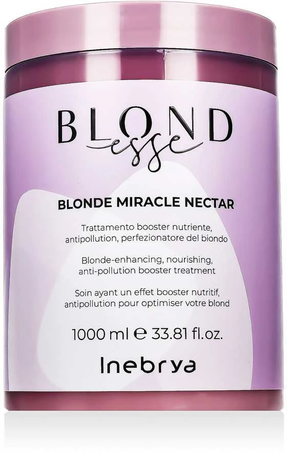 Inebrya Blondesse Skirtas šviesiems plaukams Miracle Nectar Treatment kaukė šviesiems plaukams, 1000 ml