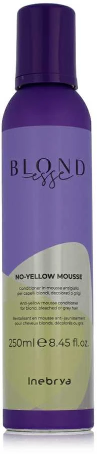 Inebrya Blondesse No-Geltona Mousse geltonus tonus neutralizuojantis plaukų kondicionierius, 250 ml