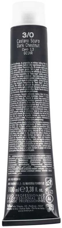 Inebrya Color plaukų dažai 100ml - 3/0 | Tamsus kaštonas