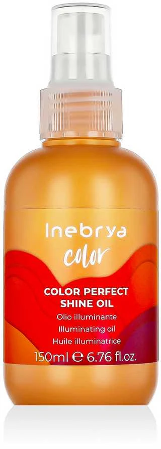 Inebrya Color Perfect Shine Oil žvilgesio suteikiantis aliejus dažytiems plaukams, 150 ml