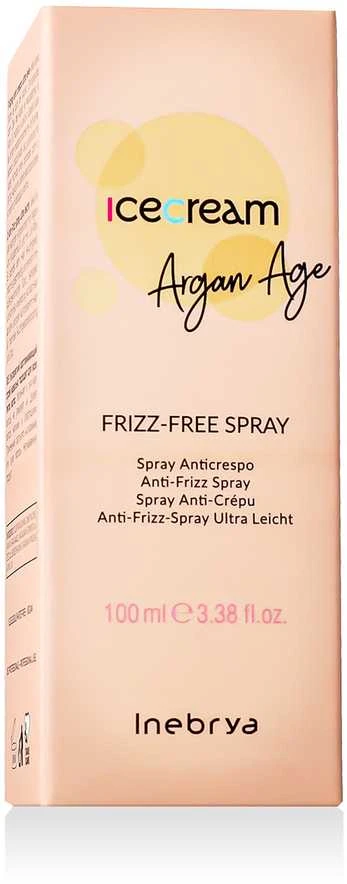 Inebrya Ice Kreminis Argan-Age Frizz-Free Purškiklis glotninamasis plaukų purškiklis, 100 ml