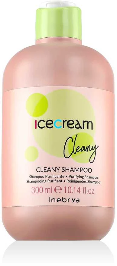 Inebrya Ice Kreminis Cleany Šampūnas plaukų šampūnas nuo pleiskanų, 300 ml