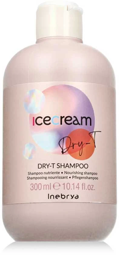 Inebrya Ice Kreminis Dry-T Šampūnas maitinamasis plaukų šampūnas, 300 ml