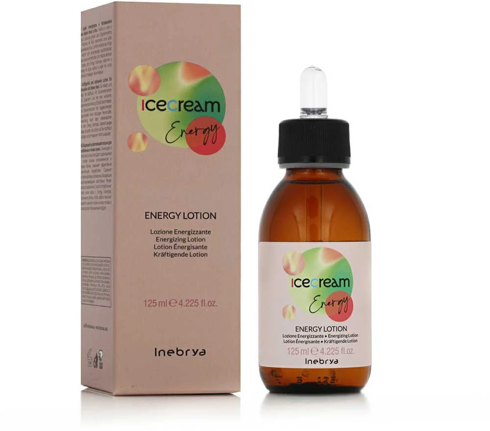 Inebrya Ice Kreminis Energy Lotion energijos suteikiantis ir stiprinantis losjonas ploniems ir silpniems plaukams, 125 ml