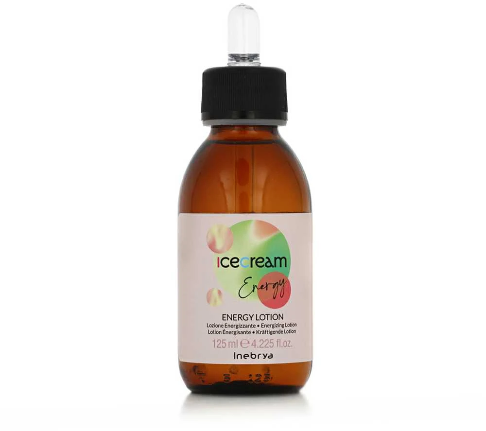Inebrya Ice Kreminis Energy Lotion energijos suteikiantis ir stiprinantis losjonas ploniems ir silpniems plaukams, 125 ml