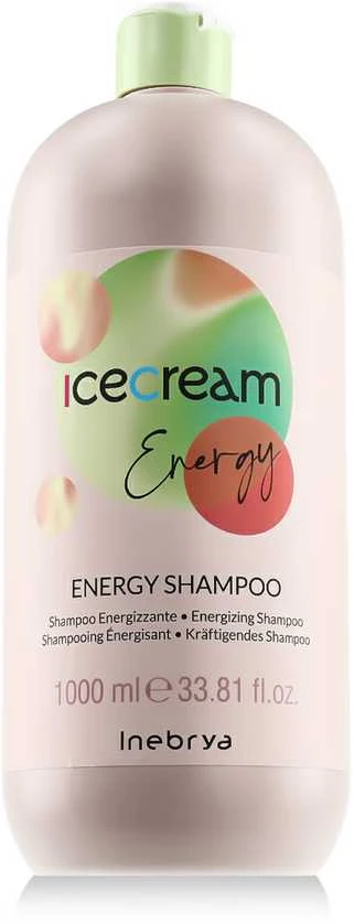 Inebrya Ice Kreminis Energy Šampūnas Against Hair Loss šampūnas nuo plaukų slinkimo, 1000 ml