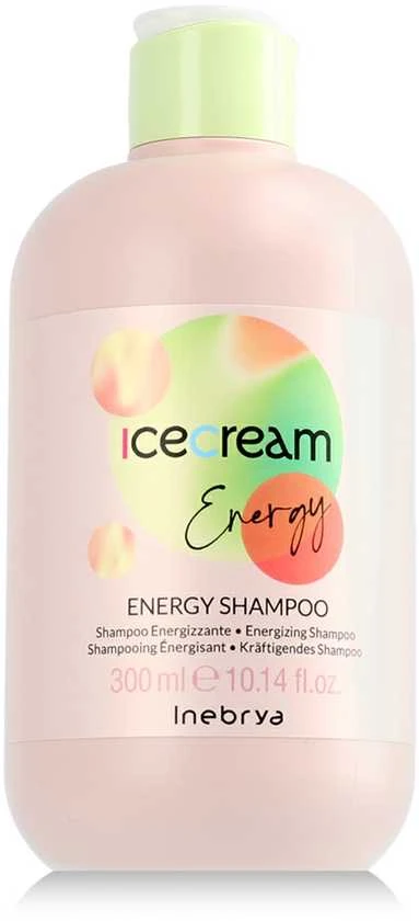 Inebrya Ice Kreminis Energy Šampūnas šampūnas nuo plaukų slinkimo, 300 ml