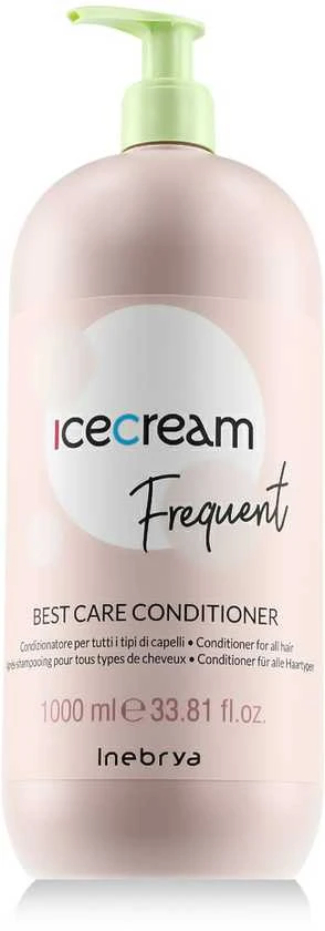 Inebrya Ice Kreminis Frequent Best Care Conditioner kasdienio naudojimo kondicionierius, 1000 ml