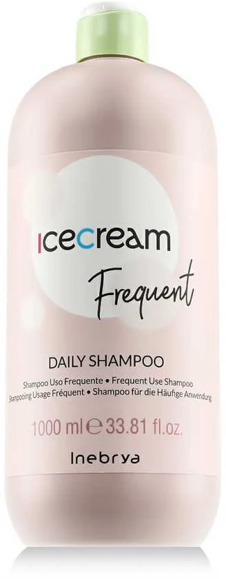 Inebrya Ice Kreminis Frequent Daily Šampūnas kasdienio naudojimo šampūnas, 1000 ml