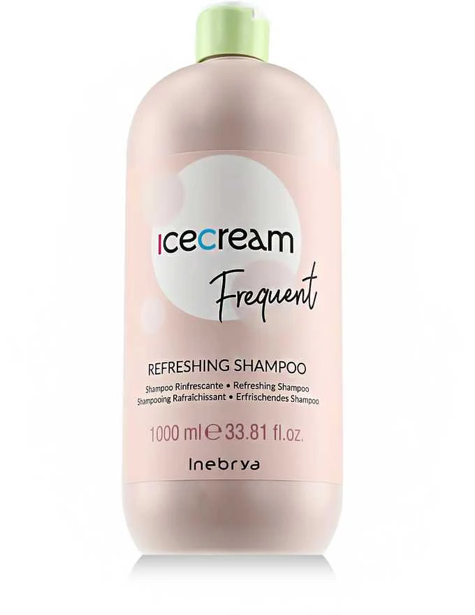 Inebrya Ice Kreminis Frequent Refreshing Šampūnas gaivinantis šampūnas, 1000 ml