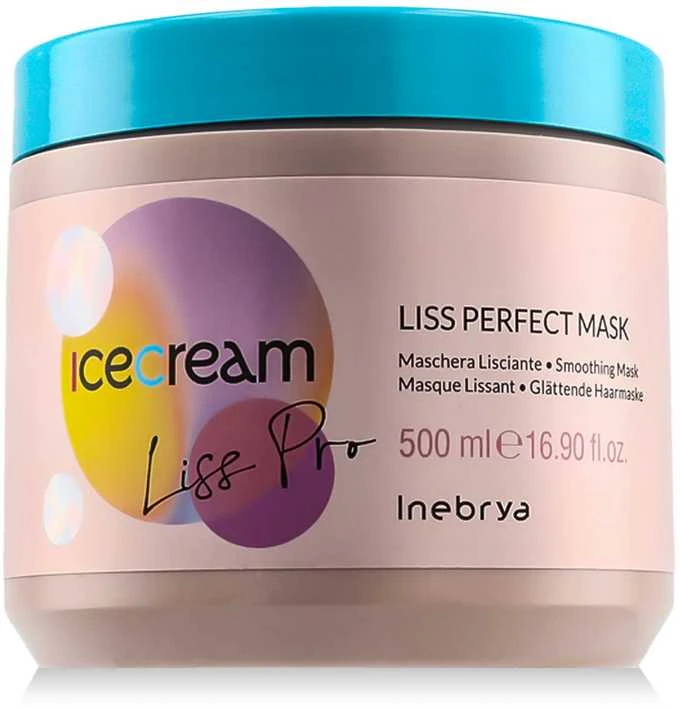 „Inebrya Ice Kreminis Liss-Pro“ – plaukų tiesinimo priemonių linija, 500 ml