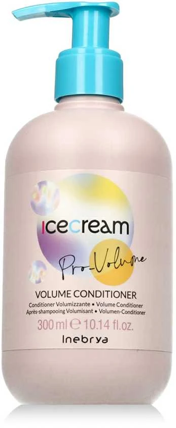 Inebrya Ice Kreminis Pro-Volume Volume Conditioner apimties suteikiantis plaukų kondicionierius, 300 ml
