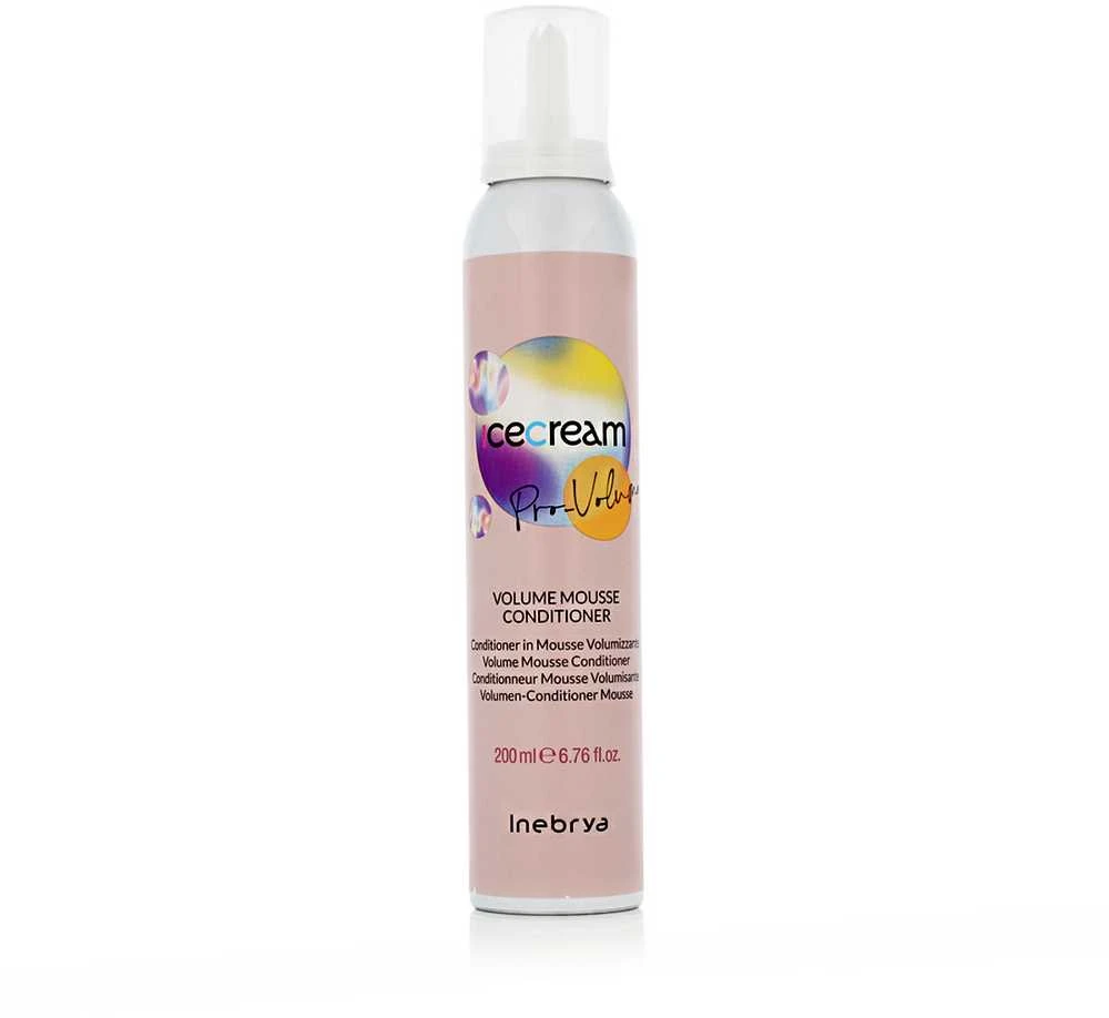 Inebrya Ice Kreminis Pro-Volume Mousse Conditioner kondicionuojančios apimties suteikiančios putos plaukams, 200 ml
