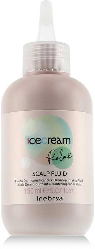 Inebrya Ice Kreminis Relax Scalp Fluid skystas galvos odos šveitiklis, 150 ml
