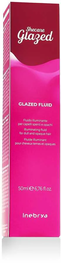 Inebrya SheCare Glazed Illuminating Fluid fluidas blankiems plaukams, 50 ml