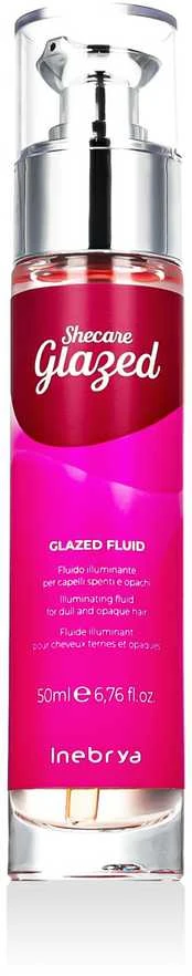 Inebrya SheCare Glazed Illuminating Fluid fluidas blankiems plaukams, 50 ml
