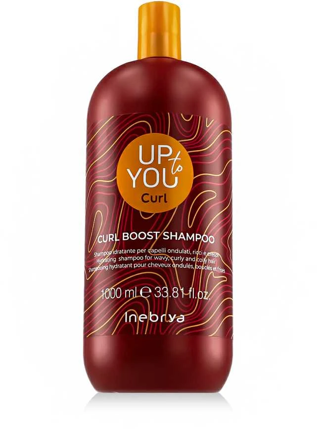 Inebrya Up To You Curl Boost Šampūnas drėkinantis šampūnas garbanotiems / banguotiems plaukams, 1000 ml