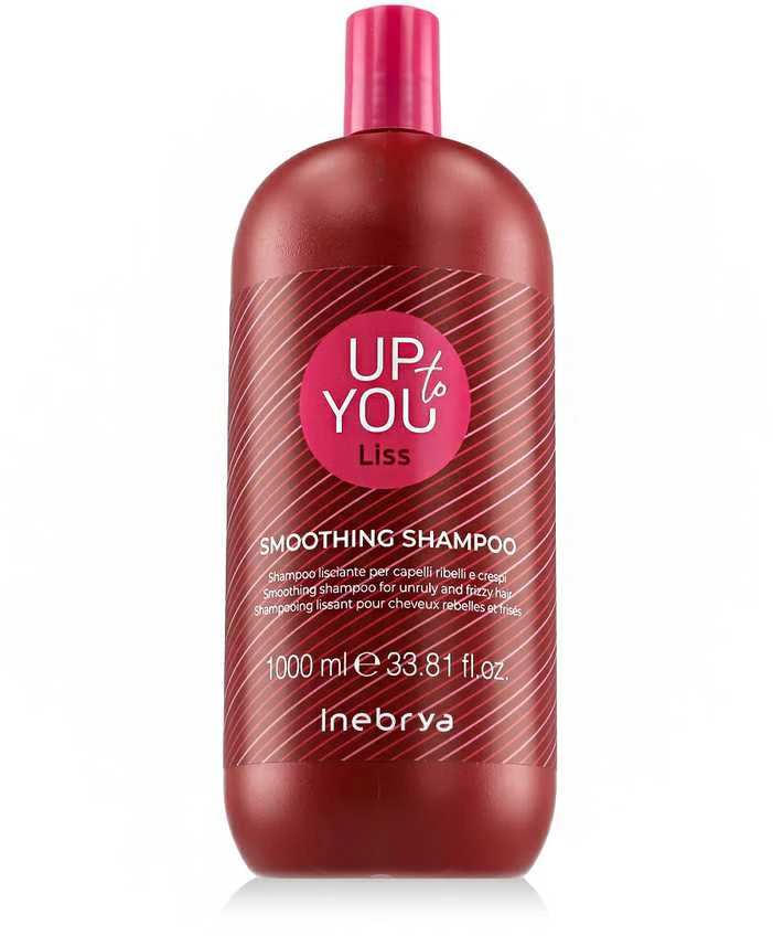 Inebrya Up To You Liss Smoothing Šampūnas glotninantis šampūnas nepaklusniems / besišiaušiantiems plaukams, 1000 ml