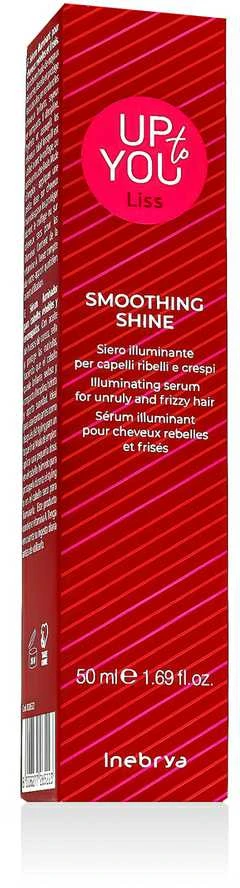 Inebrya Up To You Liss Smoothing Shine Illuminating Serum spindesio suteikiantis serumas nepaklusniems / besišiaušiantiems plaukams, 50 ml