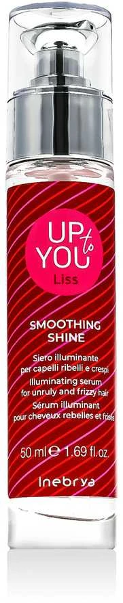 Inebrya Up To You Liss Smoothing Shine Illuminating Serum spindesio suteikiantis serumas nepaklusniems / besišiaušiantiems plaukams, 50 ml