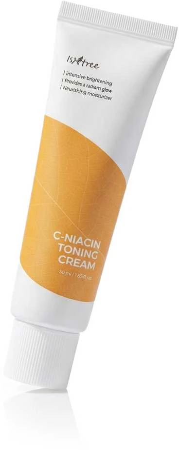 Isntree C-Niacin Toning Kreminis tonizuojantis skaistinantis veido kremas, 50 ml