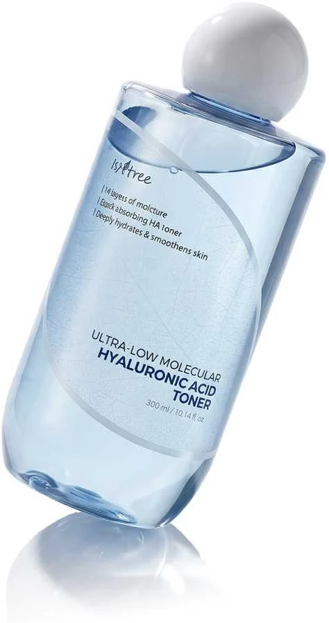 Isntree Ultra-Low Molecular Hyaluronic Acid Toneris drėkinantis veido tonikas, 300 ml