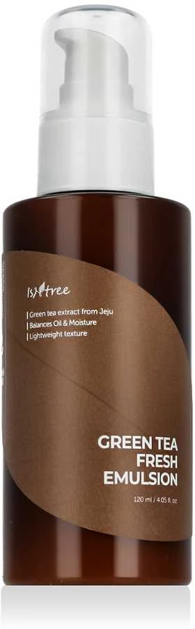 Isntree Žaliosios arbatos raminamoji veido emulsija (šviežia emulsija) 120 ml