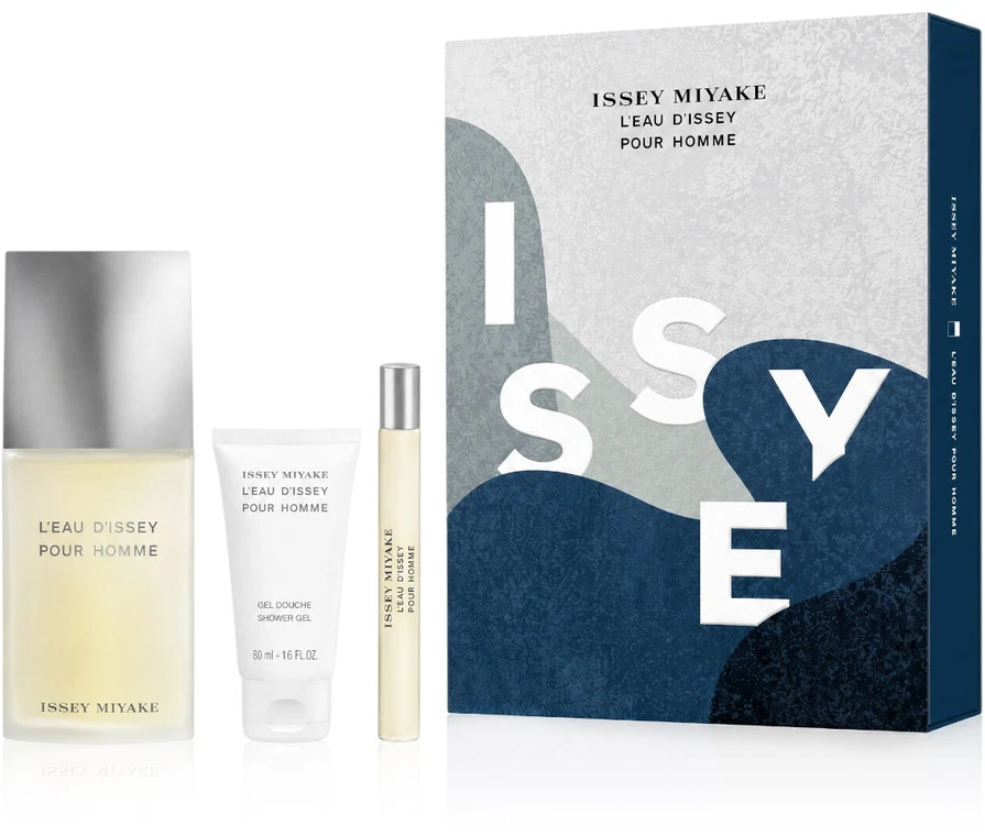 Issey Miyake L'Eau d'Issey Pour Homme rinkinys: tualetinis vanduo, 75 ml; Gelis, 50 ml