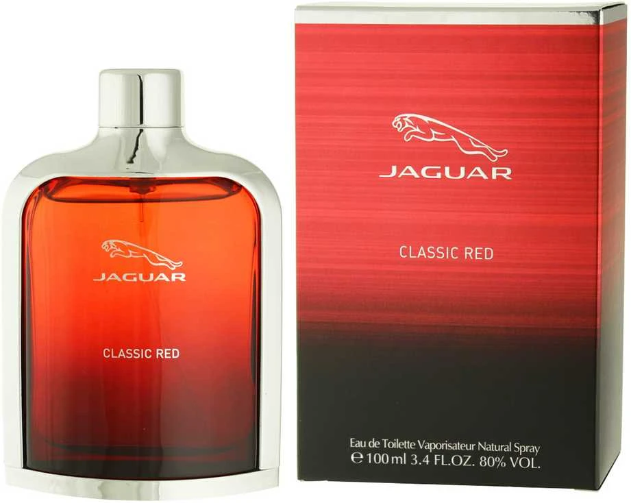 "Jaguar Classic Raudona" tualetinis vanduo 100ml