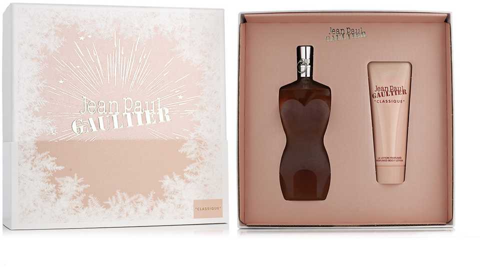 Jean Paul Gaultier Classique EDT rinkinys moterims (EDT, 100 ml + kūno losjonas, 75 ml)