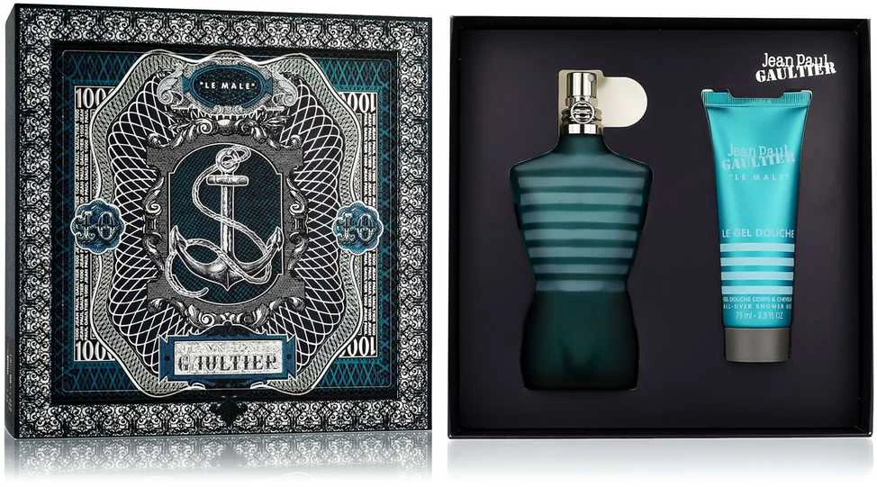 Jean Paul Gaultier Le Male rinkinys vyrams (EDT, 125 ml + dušo želė, 75 ml)