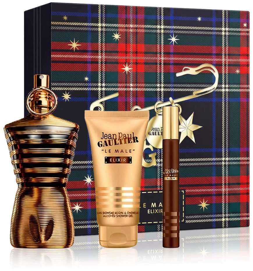 Jean Paul Gaultier Le Male Eliksyras rinkinys vyrams (PP kvepalai, 125 ml + dušo želė, 75 ml + PP kvepalai, 10 ml)