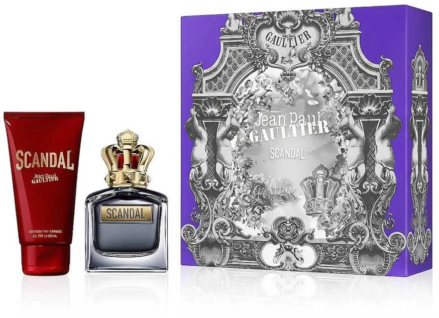 Jean Paul Gaultier Scandal Pour Homme GiftSet rinkinys vyrams (EDT, 50 ml + dušo želė, 75 ml)